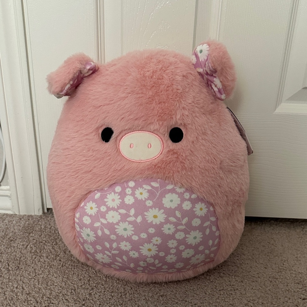 New Fuzz A Mallows Peter pink pig squishmallows